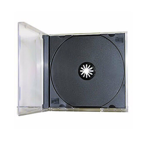 100 New Single Standard Black Cd Dvd Jewel Case Assembled 10.4mm [free Shipping]