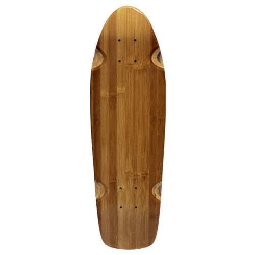 Baked Bamboo Beach Cruiser Skateboard Deck Old School Kick Shape Mini Lonboard