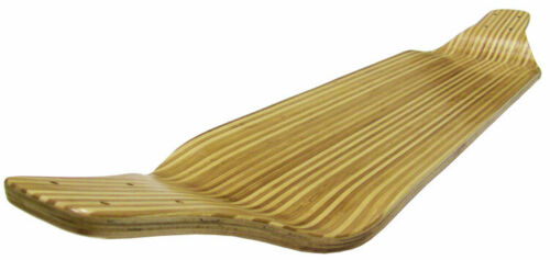 Zebra Bamboo Inlay Drop Down Longboard Skateboard Cruiser Deck