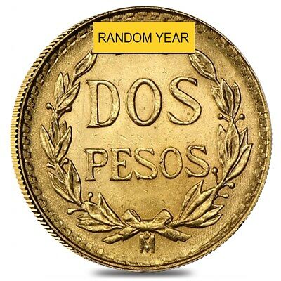 2 Pesos Mexican Gold Coin (random Year)