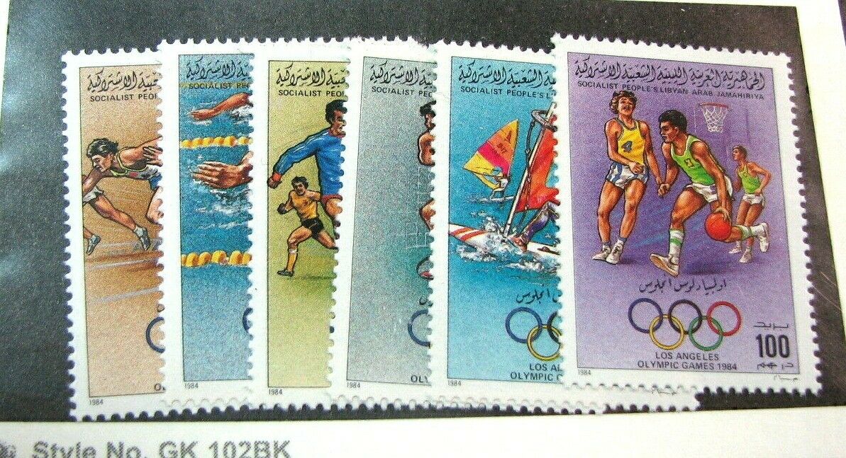 Libya Stamp Scott# 1204-1209 Olympics 1984 Mnh  L447