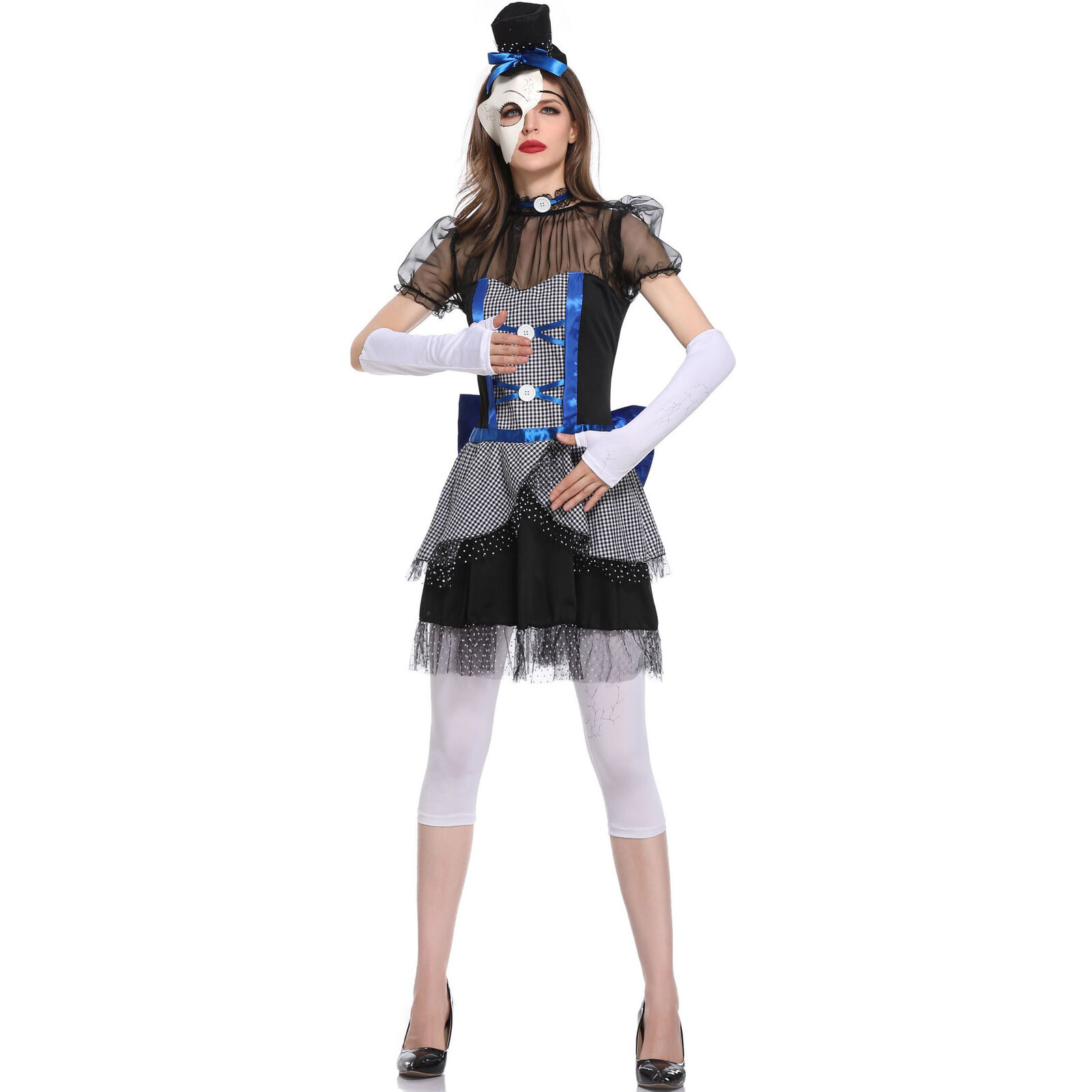 New Clown Doll Doll Cosplay Uniform Vampire Halloween Party Stage Costume