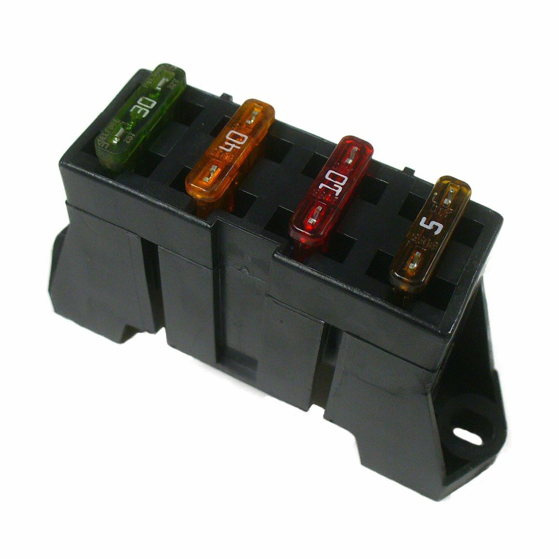 Delphi Ato Atc 4 Way Fuse Block Panel Holder With Terminals And Busbar 12v