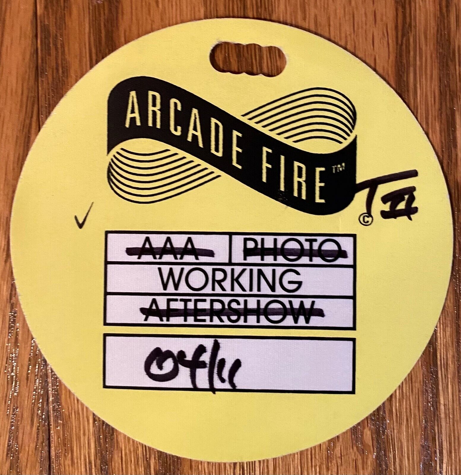 Arcade Fire Tour All Access Pass Toronto Air Canada Center Look Selling Others