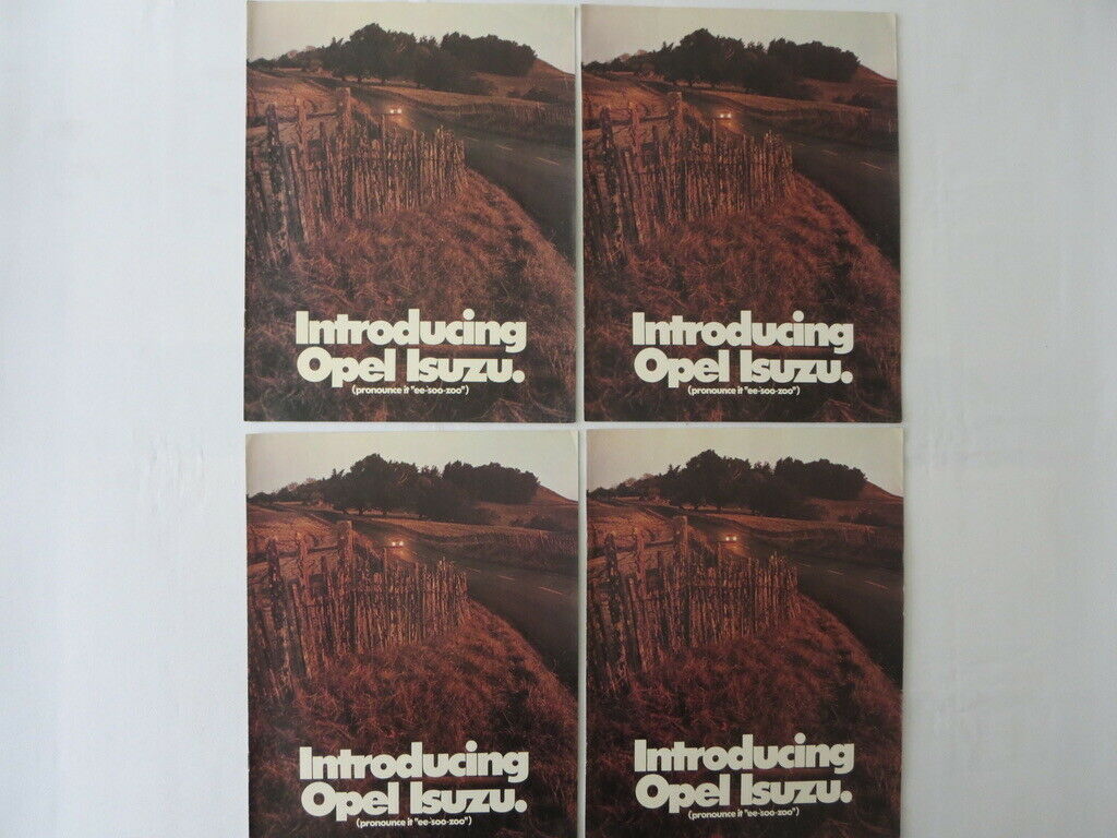 1976 Opel Isuzu Sales Brochure Catalog Advertising Lot Of 4