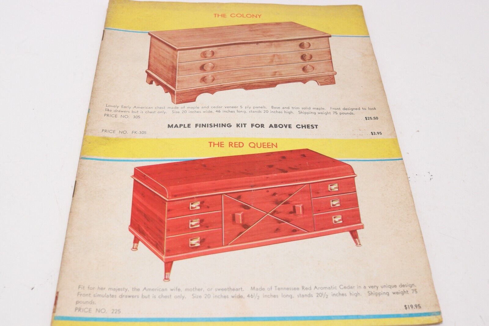 G&k Cedar Products Vintage Wood Furniture Catalog Mid Century Modern 1950's Cool