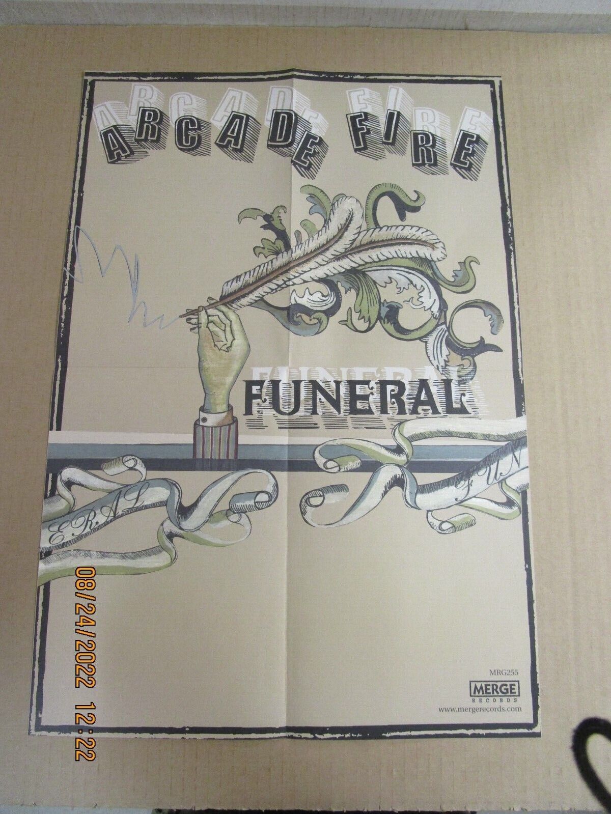 Arcade Fire Funeral Original U.s. Promo Poster New! Unused! Merge Records 2004
