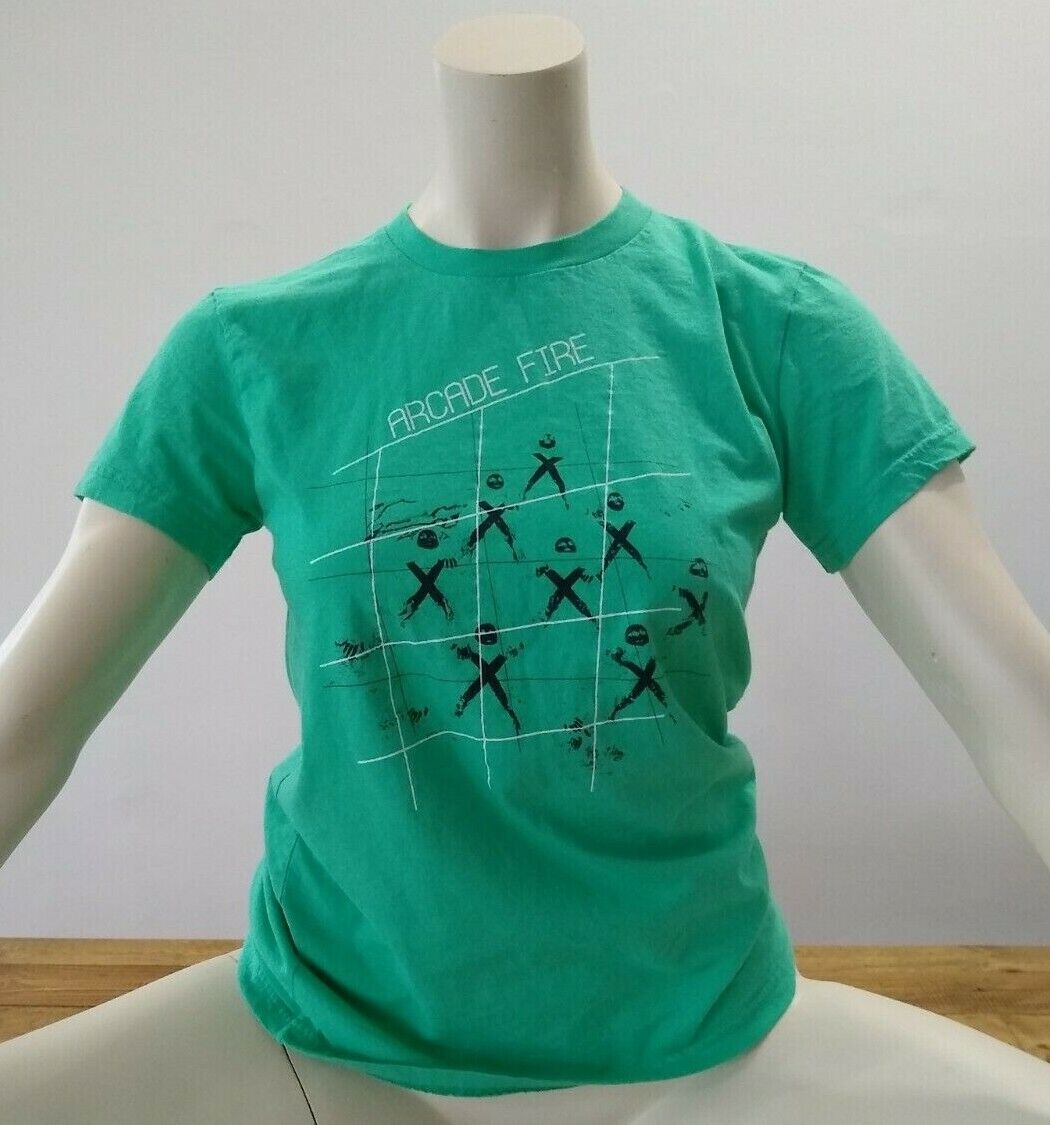 Arcade Fire T Shirt Mint Green Size Classic Girl L