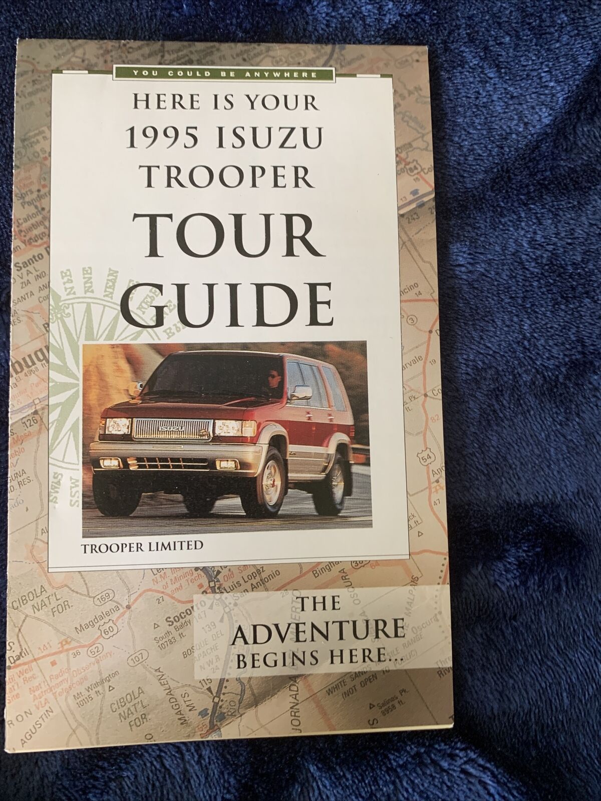 1995 Isuzu Trooper Fold Out Tour Guide Ad